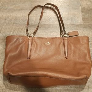 Coach handbag cognac leather purse